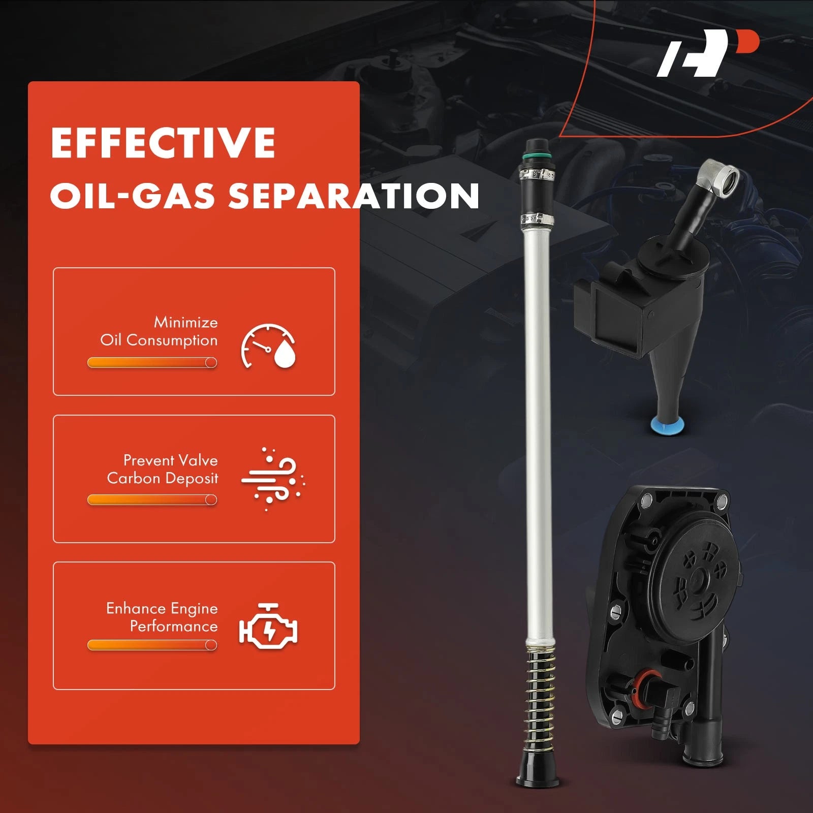 3Pcs Oil Separator & PVC Vent Hose Kit for BMW 540i 740i 740iL
