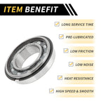 6902NR Deep Groove Ball Bearing for Scooter Skateboard Wheel (15x28x7mm)