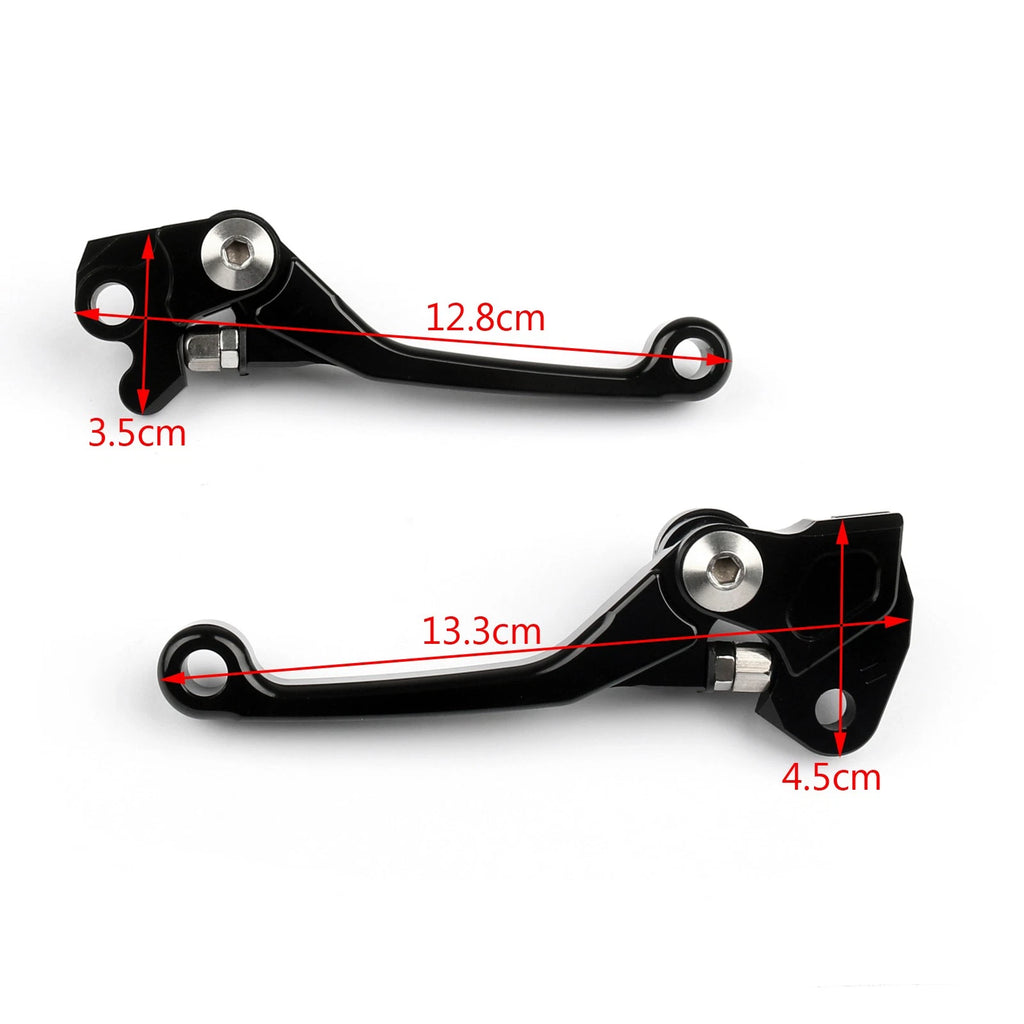 Pair Pivot Brake Clutch Levers for Suzuki RMZ250 RMZ450 (2005–2014) 27-14 Black