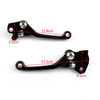 Pair Pivot Brake Clutch Levers for Suzuki RMZ250 RMZ450 (2005–2014) 27-14 Black