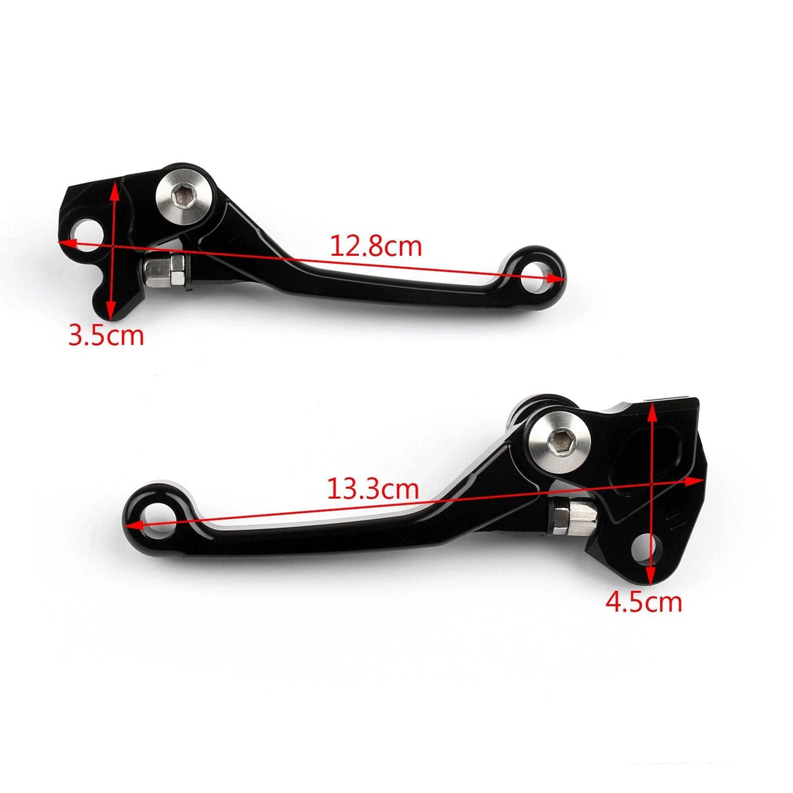 Pair Pivot Brake Clutch Levers for Suzuki RMZ250 RMZ450 (2005–2014) 27-14 Black