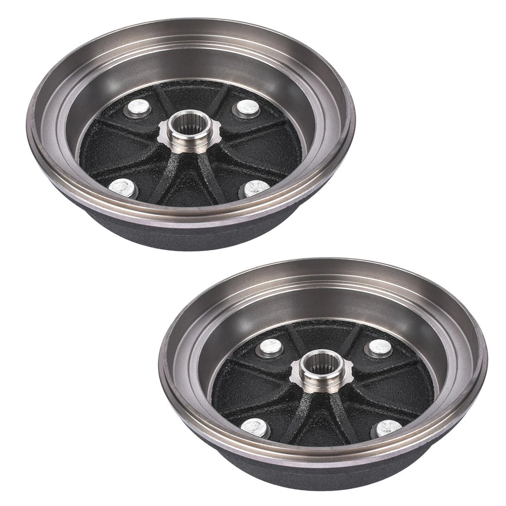Pair Front Brake Drums for Kawasaki Mule 3000 3010 3020 4000 4010