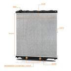 Aluminum Core Cooling Radiator for Cadillac CT6 (2016–2020)