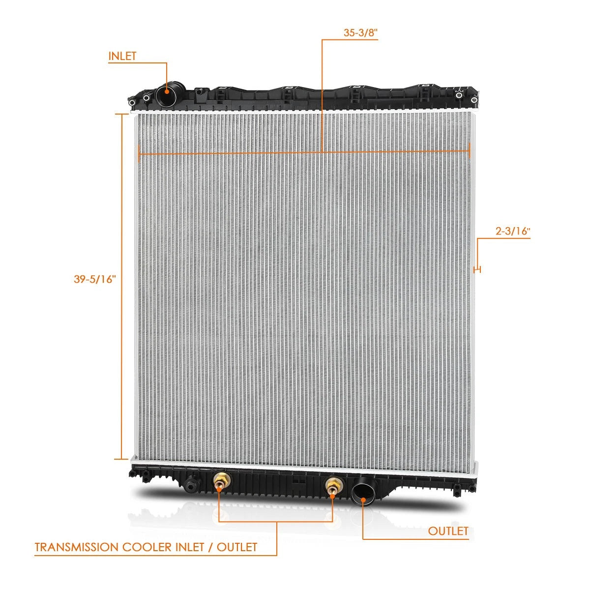 Aluminum Core Cooling Radiator for Cadillac CT6 (2016–2020)