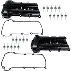 2X Engine Valve Covers with Gaskets for Jaguar S-Type (2002-2008)