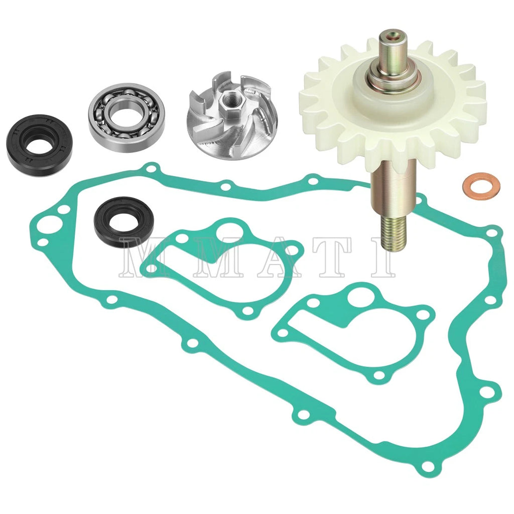 Water Pump Rebuild Kit for Honda CR250R (1992–1996) - Impeller, Shaft, Gear, Bearing, Gasket