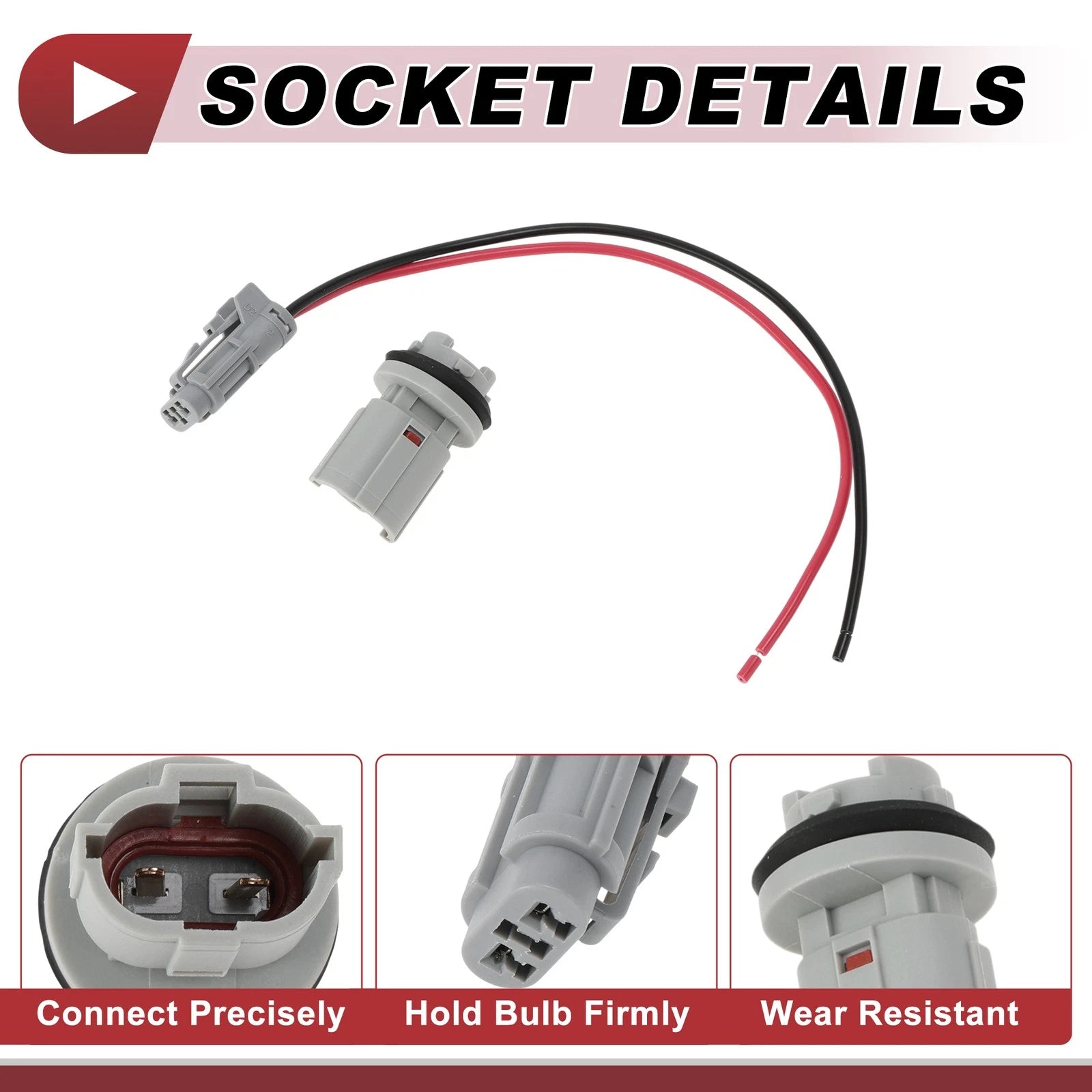 Set of License Plate Light Socket Wiring for Hyundai Mighty II (1998–2014) No. 923405H000