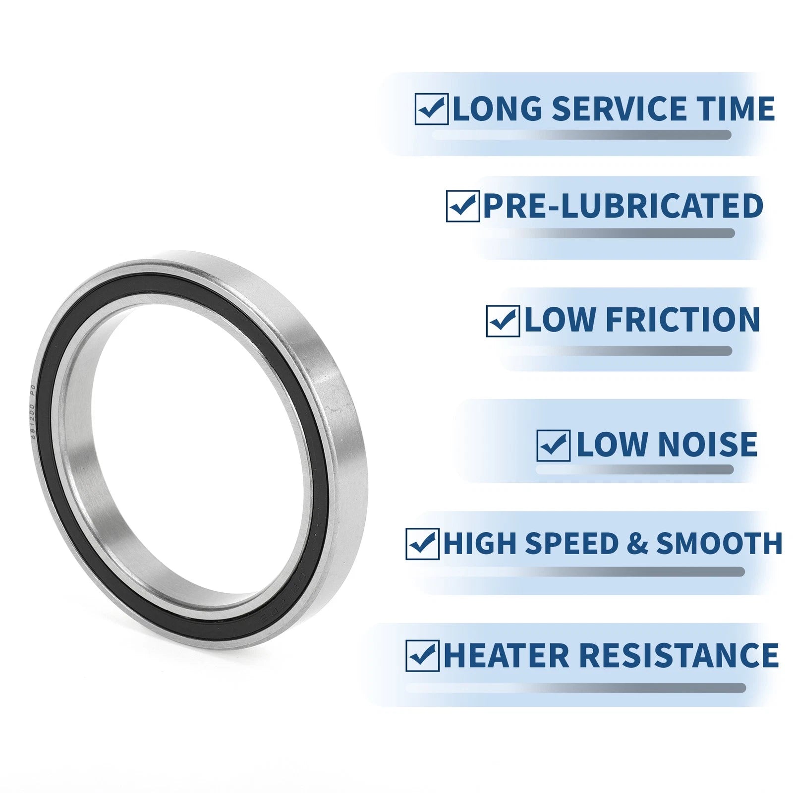 Deep Groove Ball Bearing 6812DD for Scooter Skateboard (P0 60x78x10mm)