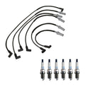 Denso 7mm Wire Set & 6 Double Platinum Spark Plugs for Dodge 3.9 V6
