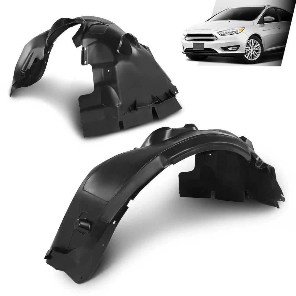 Set of 2 Front Fender Liner Splash Shields for Ford Focus (2012–2018)