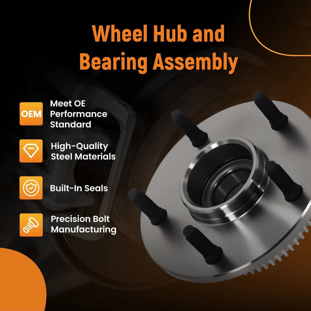 Front Wheel Hub & Bearing Pack for Dodge RAM 1500 RWD (2000–2001) BR930611
