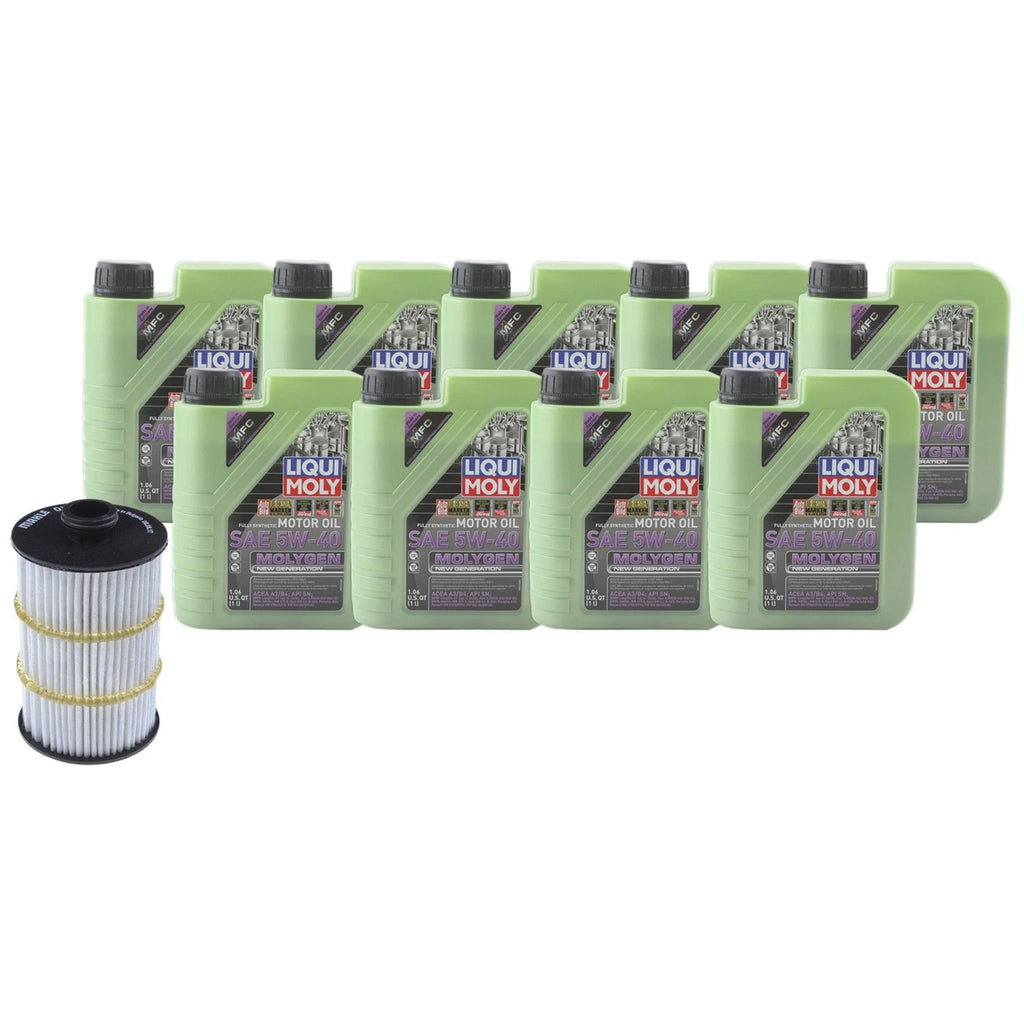 Liqui Moly Molygen 5W-40 Engine Oil Change Kit for Audi RS7 S6 S7 S8 (2013–2021)