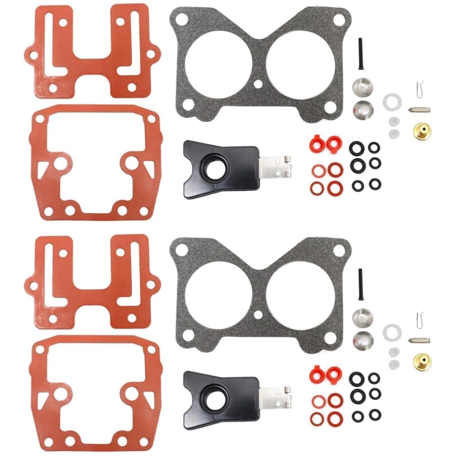 2Pcs Carburetor Kit for Johnson/Evinrude Outboard (434888, 435443, 0439076, 18-7046)