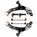 Set of 6 Front Lower Control Arms Sway Bars Tie Rods for Chevy Equinox (2005–2007)