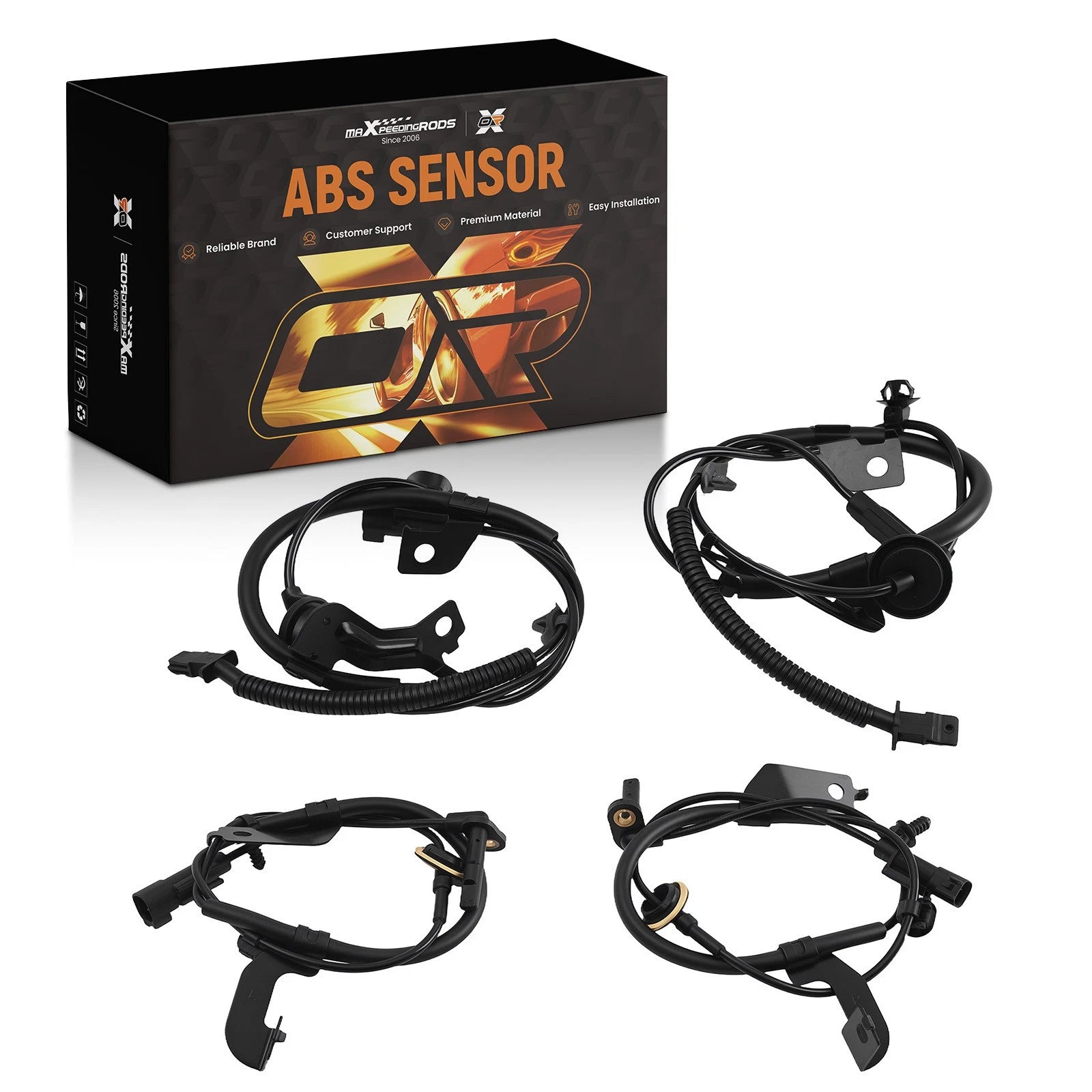 ABS Wheel Speed Sensor Set of 2 for Jeep Compass Caliber Patriot (2007–2017)