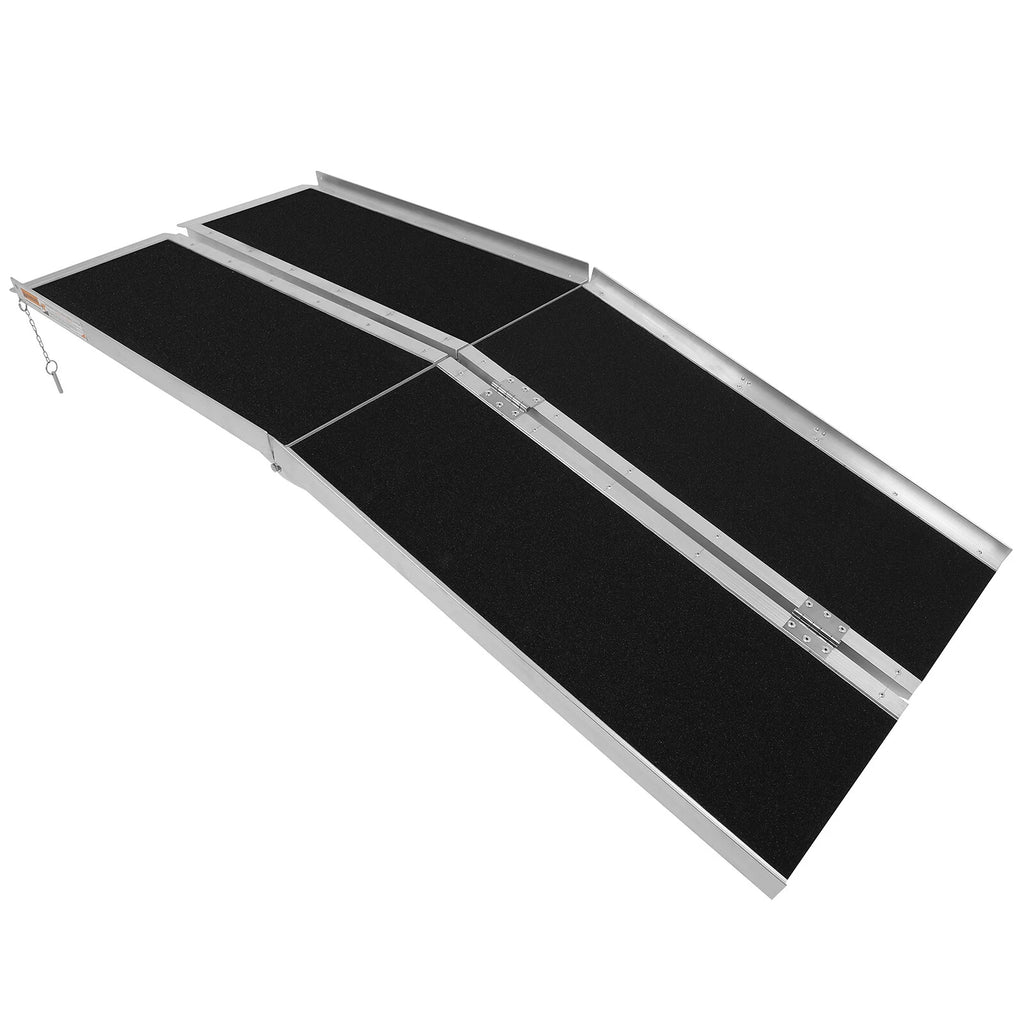 6 Ft Aluminum Wheelchair Scooter Mobility Ramp Portable Non-Slip