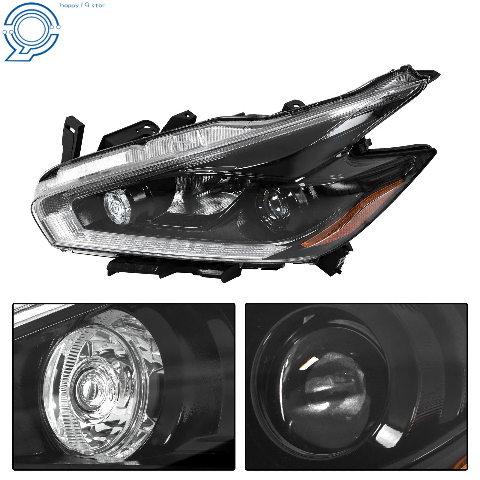 Halogen Headlight with LED DRL Projector for Nissan Murano (2018)