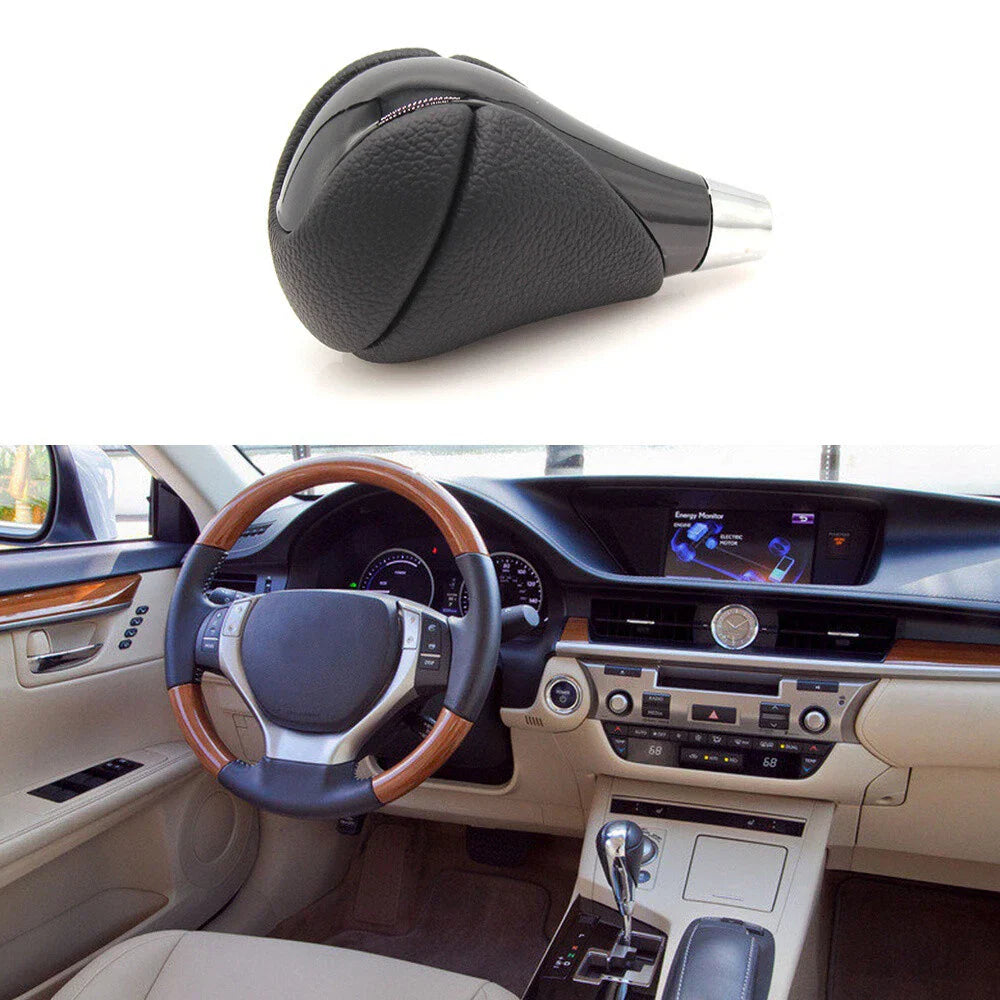 Microfiber Leather Gear Shift Knob for Lexus ES300, IS-F, Toyota Hilux