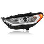 Halogen Headlight for Ford Fusion (2017–2020) w/ LED DRL & Bulbs, Left