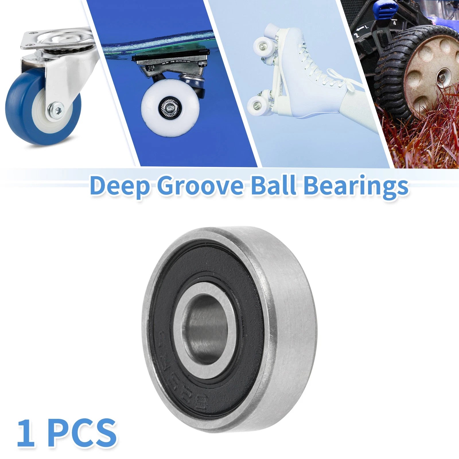 Deep Groove Ball Bearing 625-2RS for Scooter Skateboard Wheel (5x16x5mm)