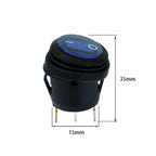 ON/OFF LED Round-Blue Light Rocker-Switch for Multiple Makes & Models