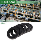 Set of 5 Oil Seals NBR Rubber 40x62x10mm for Various Models 