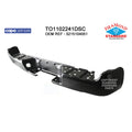 Replacement Black Steel Rear Step Bumper Face Bar (See compatibility Chart)