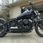 Shortshots Staggered Exhaust Pipes for Yamaha V Star 650 (2000–2008)