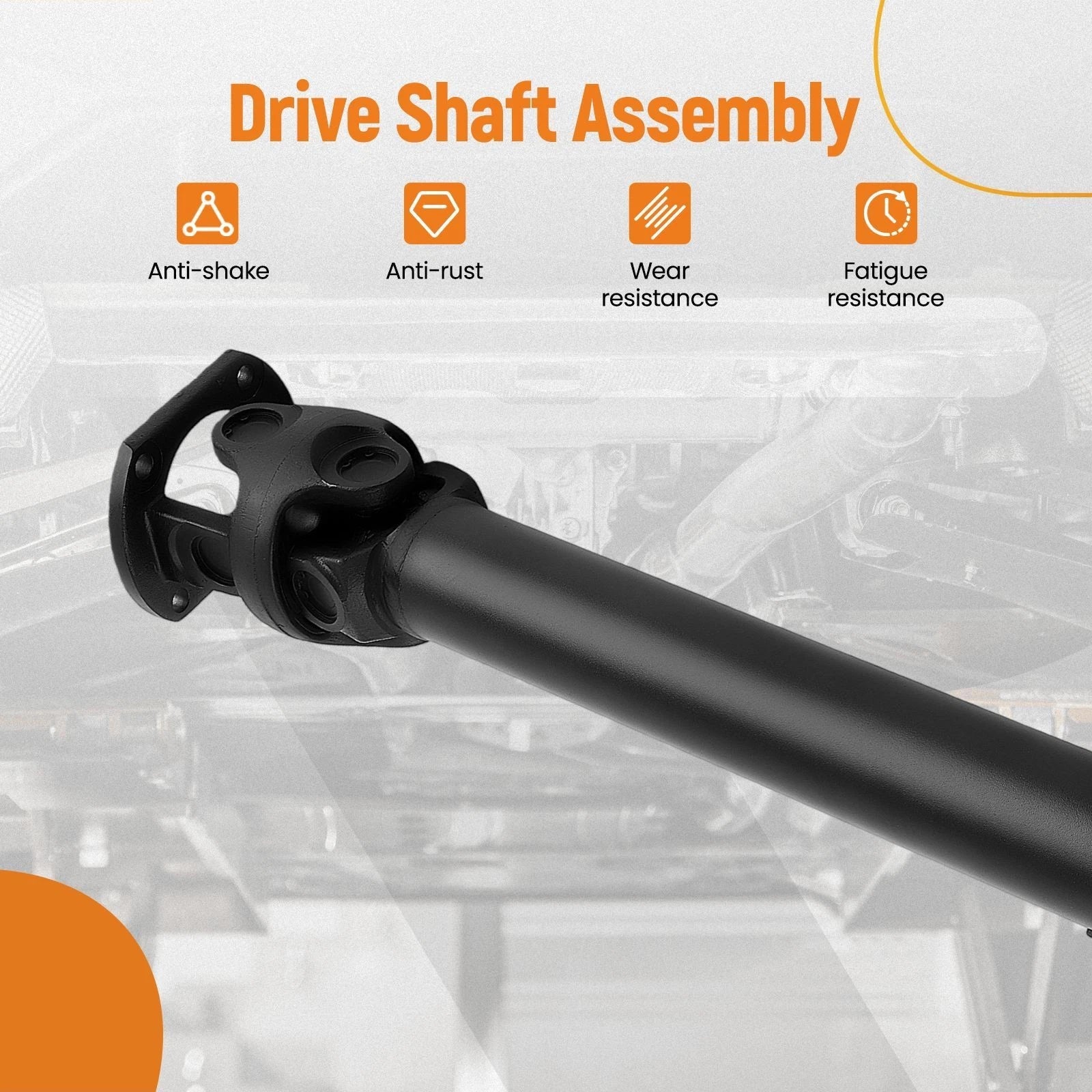 Front Driveshaft Prop Shaft Assembly for Dodge Ram 1500 2500 3500 (1994–2002) 4WD
