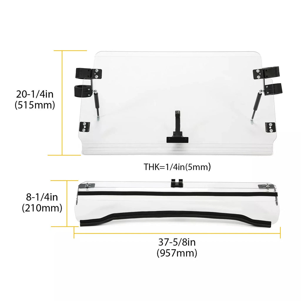 Clear Windshield Flip for Polaris RZR 800/570 & RZR XP 900 (2011–2014)