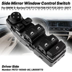 Electric Master Window Control Switch for BMW 5-Series F10/F11/F18/F06/F07/F25 (2011–2017)