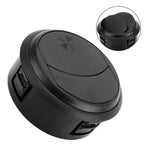 2X Black Round Vent for RV Cars Boats (Easy Install)