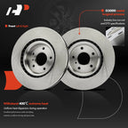 Front Disc Brake Rotors & Ceramic Pads for Nissan 350Z (2003–2008)