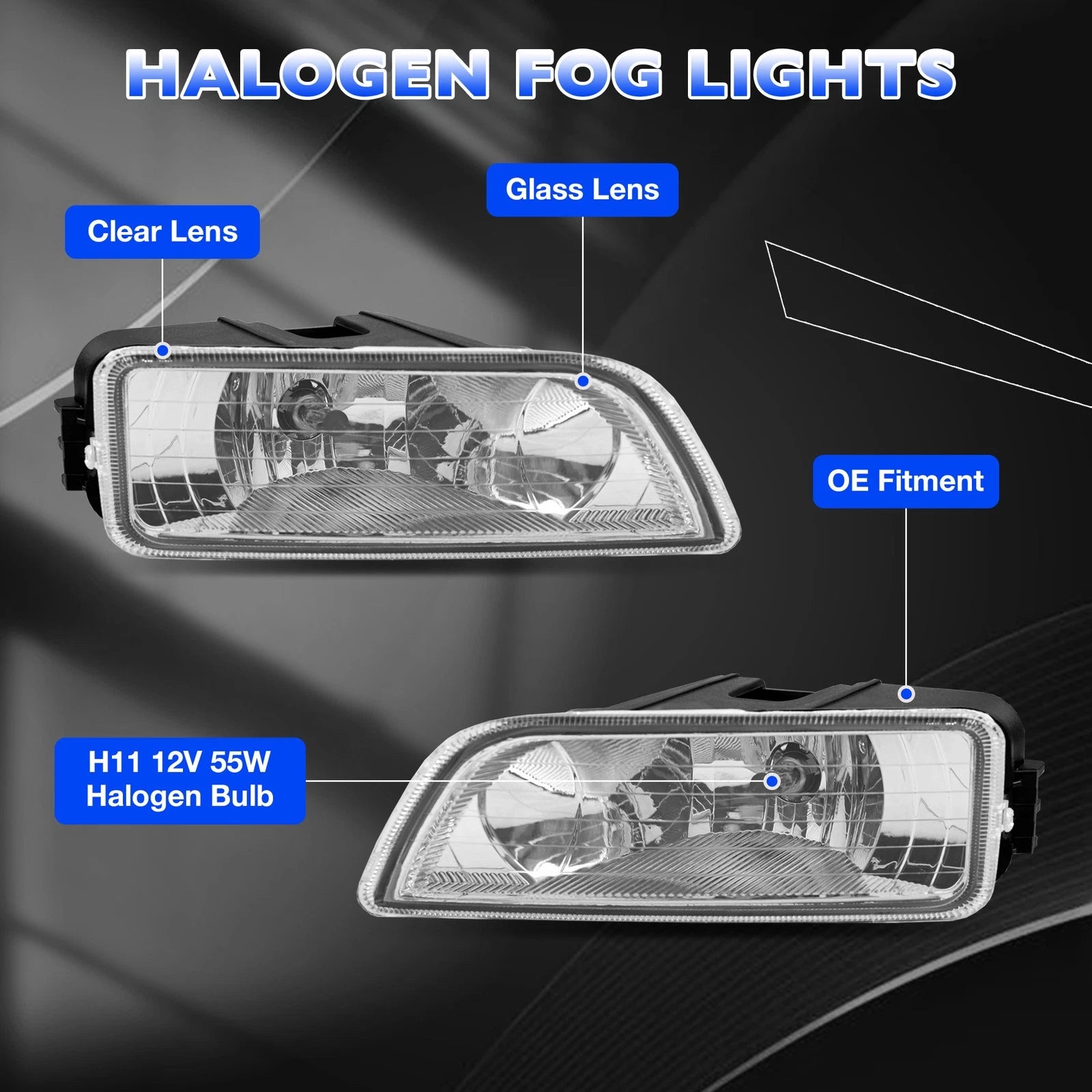 Front Fog Headlight Lamp Kit for Honda Accord (2003-2007)