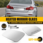 Set of 2 Side Mirror Glass for BMW 528 535 550 (2010–2016)