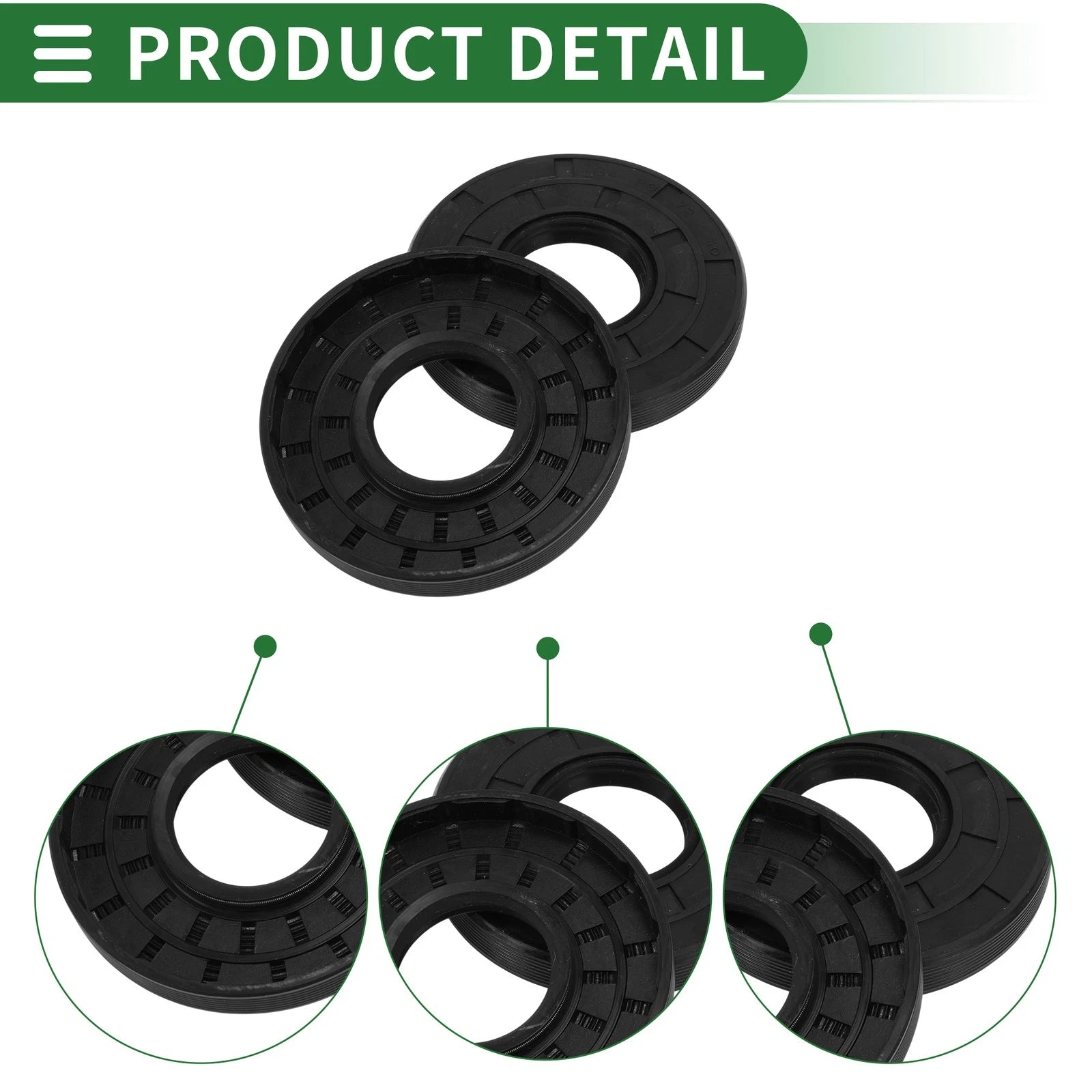 Oil Seal   - NBR Rubber 30x72x10mm