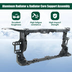 Radiator Support Assembly for Honda Civic Hatchback (2017–2021)