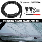 9pcs Front Windshield Washer Nozzle Kit 5160308AA for Dodge Caliber (2007–2012)