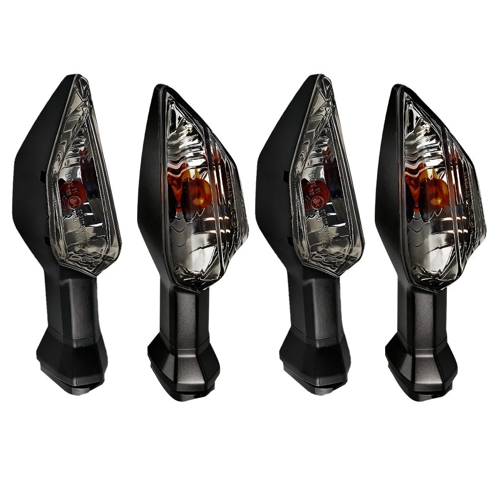 4X Amber Turn Signal Indicator Lights for Kawasaki Z125 Z125PRO Z250 (2017–2020)