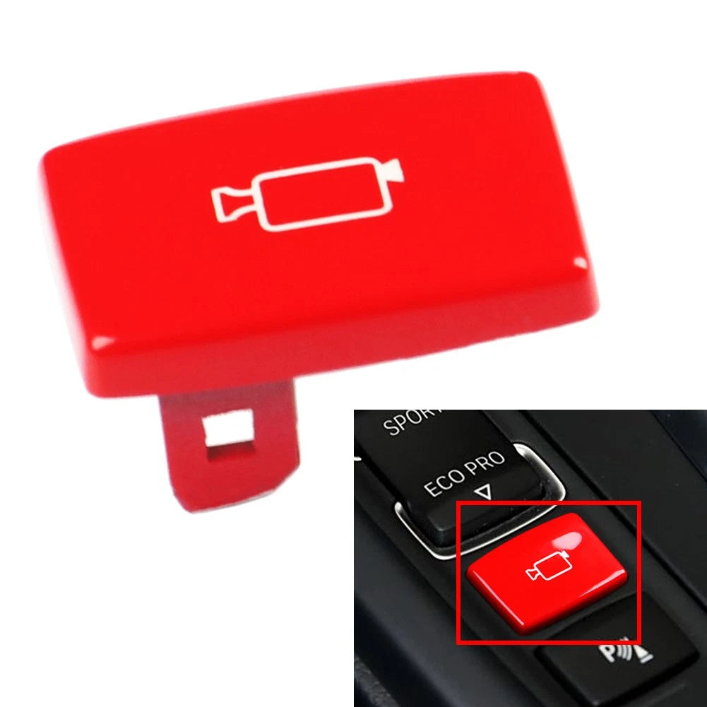 Camera Button Radar Sensor Key Cover for BMW 1 2 3 4 Series (F20 F23 F31 F33) Red
