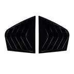 Gloss Black Rear Window Quarter Glass Vent Louver Cover for KIA Stinger (2017–2023)