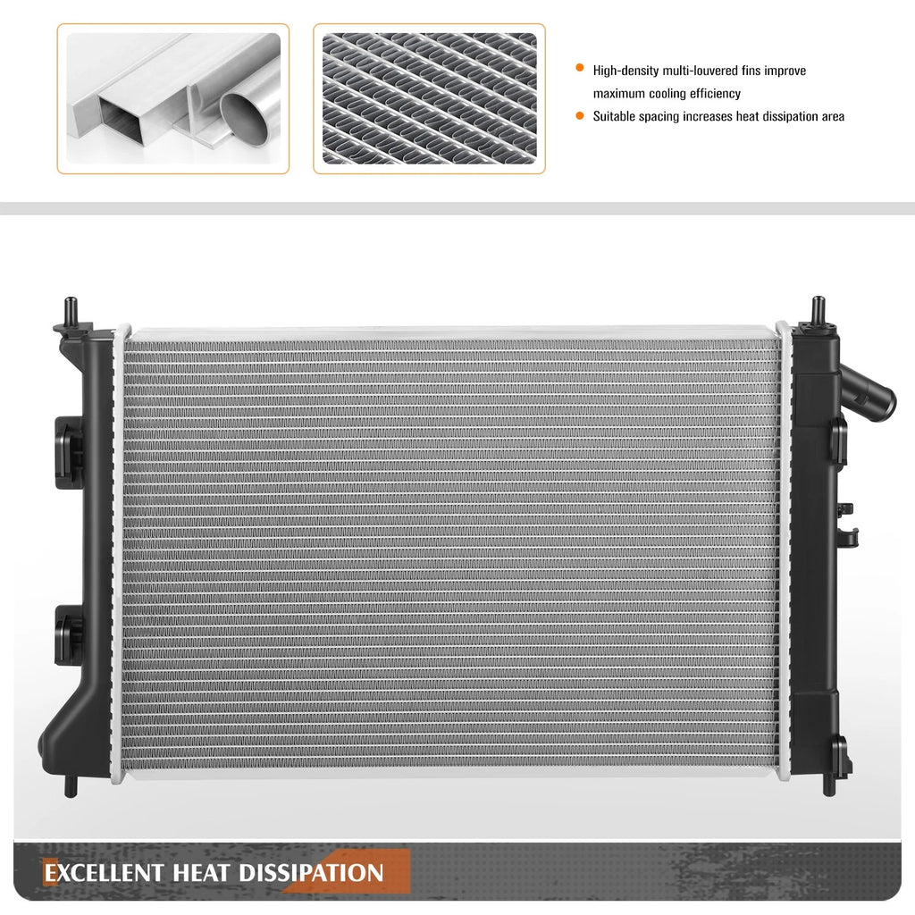 Aluminum Radiator DPI-13374 for Elantra/Forte Koup/Soul (2012–2016)
