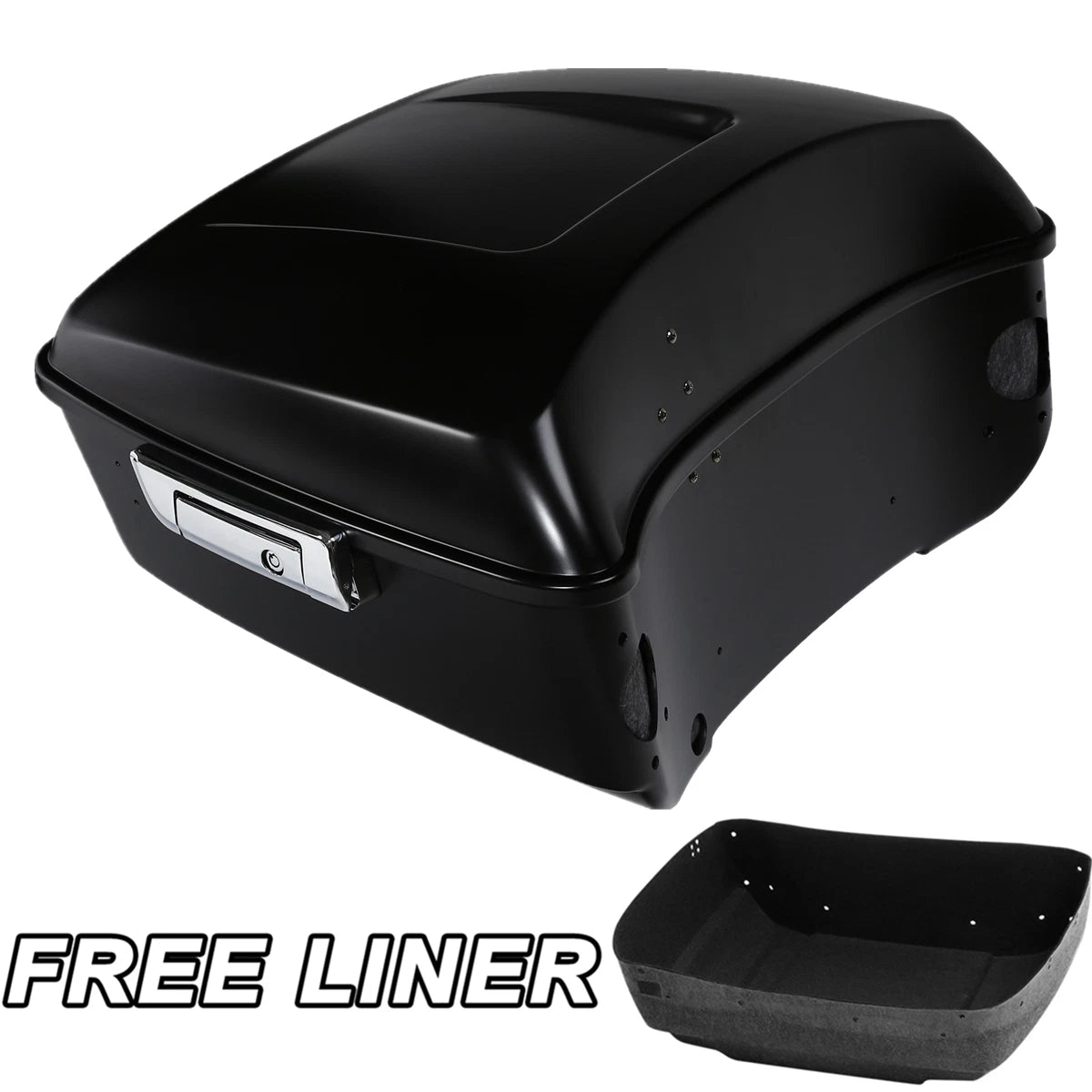 Matt Black King Trunk for Harley Touring Electra Road Glide (2014–2023)