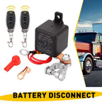 Wireless Dual Remote Car Battery Disconnect Relay Cut-off Switch 200A