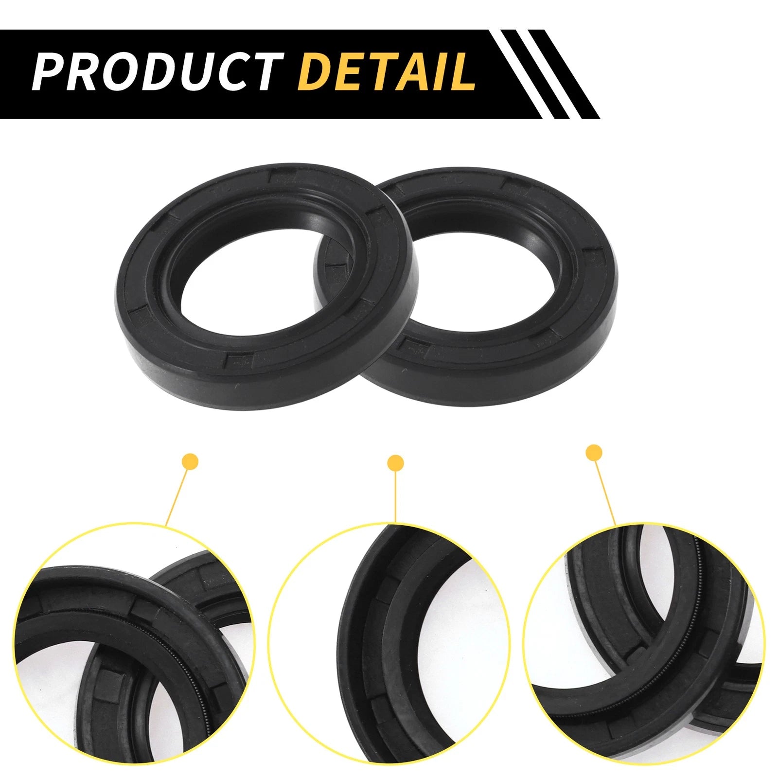Set of 5 Oil Seal Rotary Shaft Seal NBR Rubber 25x40x7mm