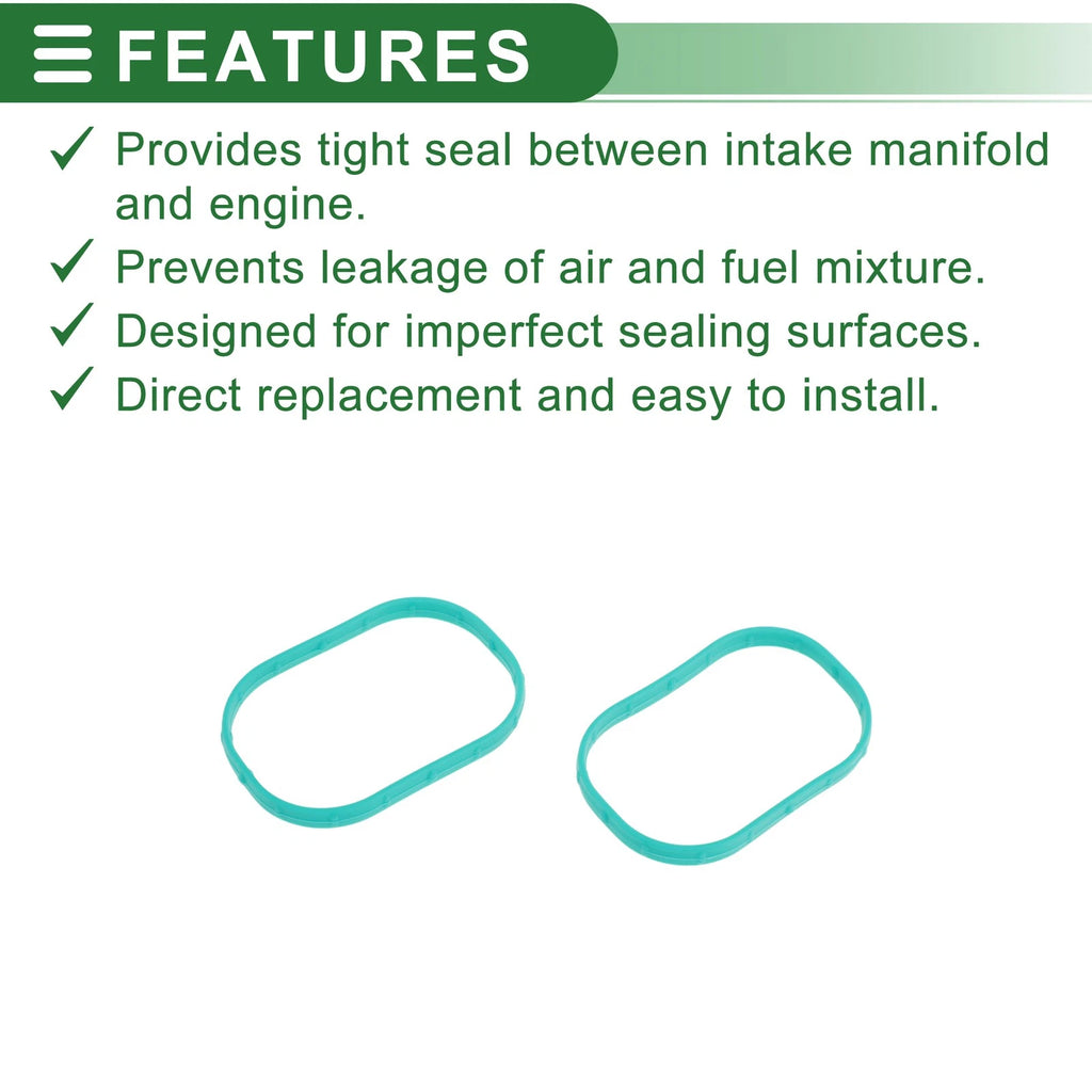 Set of 4 Engine Intake Manifold Gaskets for Ford Focus (2010–2020) No.CM5E9439AA