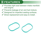 Set of 4 Engine Intake Manifold Gaskets for Ford Focus (2010–2020) No.CM5E9439AA