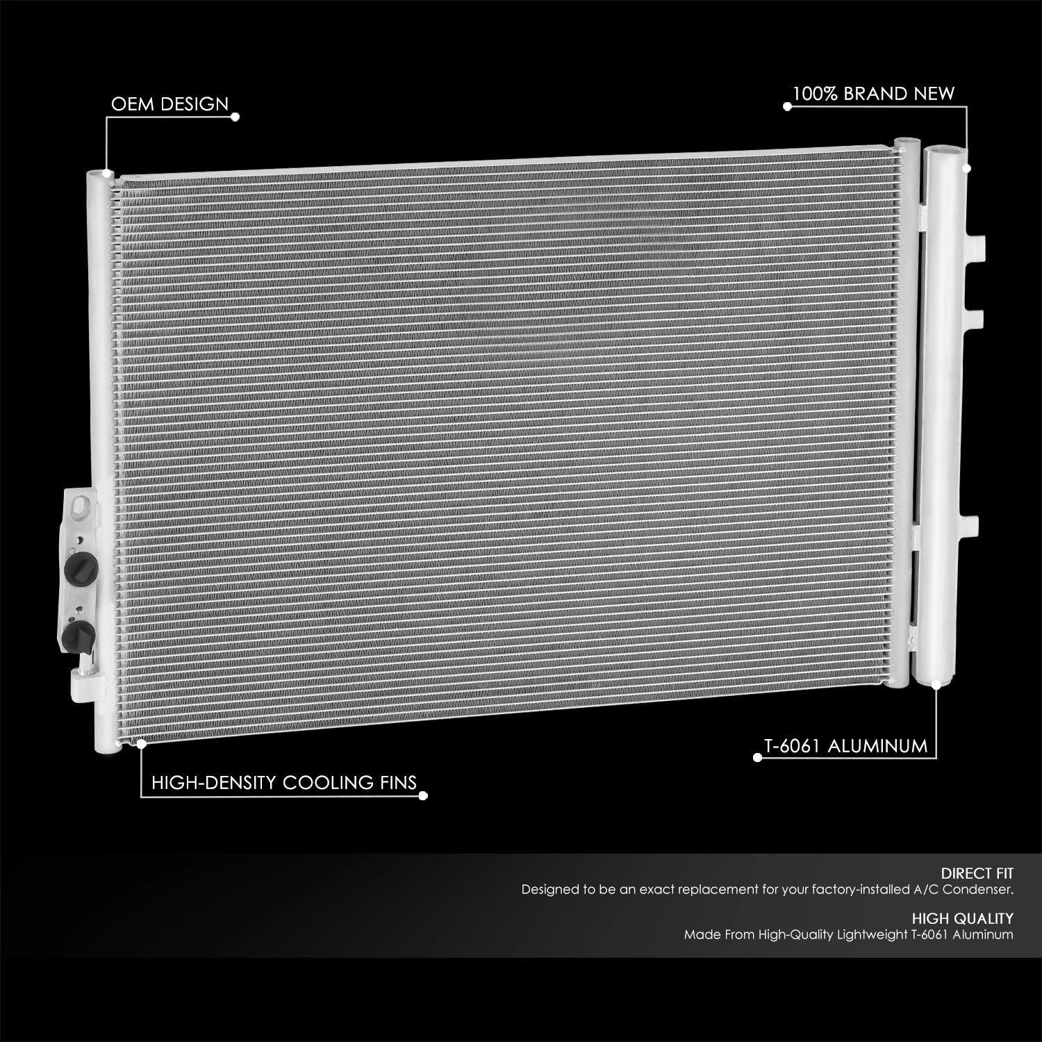 AC Condenser for BMW X3 28I (2011–2012) OE Style Aluminum BM3030130