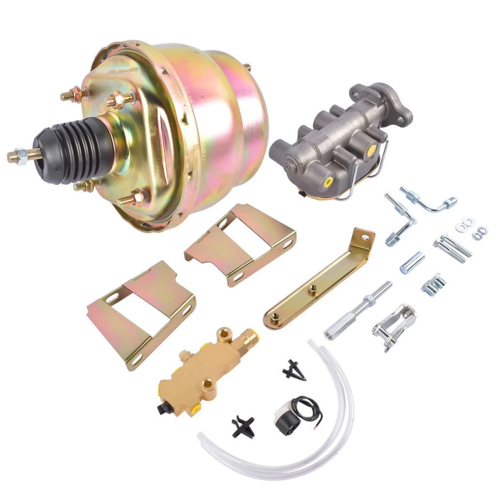 Dual 7" Brake Booster Master Cylinder Kit for Bel Air Impala Biscayne (1959–1964)
