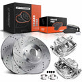 8x Front Drilled Rotors & Pads + Calipers for Nissan Frontier Pathfinder (2005–2022)